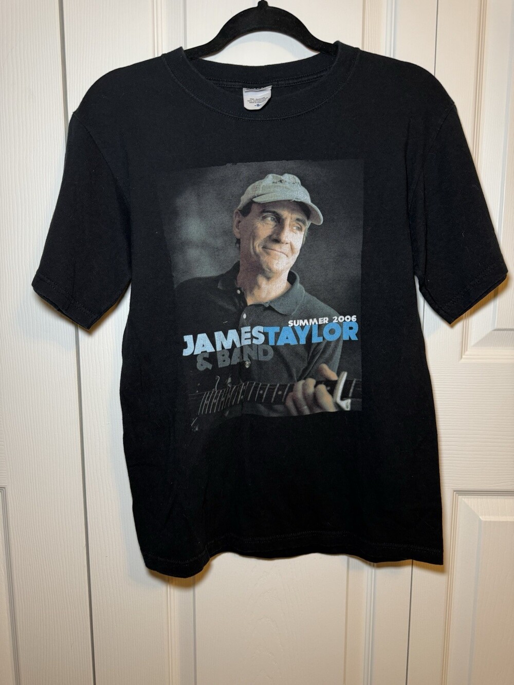 2006 James Taylor & Band Summer Tour T Shirt Black Anvil Size Small Concert Tee